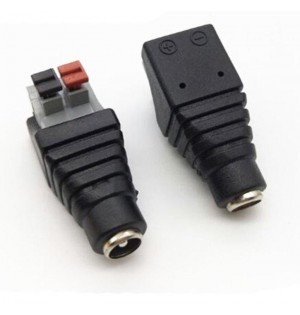 Разъем питания 12V female зажым