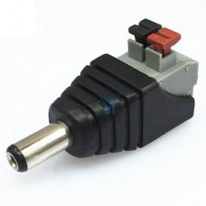 Разъем питания 12V male зажым