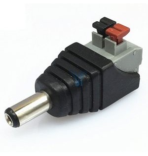 Разъем питания 12V male зажым