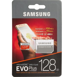 Samsung microSDXC 128GB EVO Plus UHS-I U3 Class 10 (MB-MC128GA/RU) 